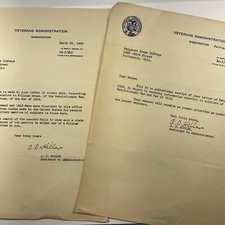 1932 Portsmouth Ohio Veterans Administration Letter Revolutionary War Soldier picture