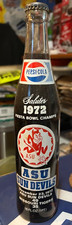 1972 ARIZONA STATE SUN DEVILS------16 OUNCE---PEPSI BOTTLE---FULL picture