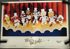 Looney Tunes Warner Bros 1992 Poster Signed By Friz FRELENG picture
