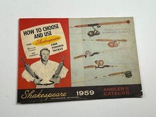 Vintage Fishing Shakespeare Angler's Catalog 1959 Kalamazoo MI picture