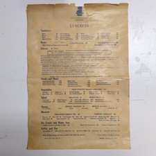 1965 THE RITZ-CARLTON BOSTON Luncheon + Cafe Dinner Menu Lot picture