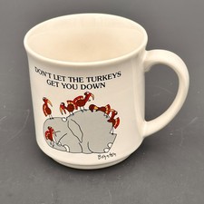 Vintage 86 Sandra Boynton Don't Let The Turkeys Get You Down Elephant Coffee Mug picture