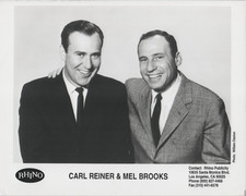 Movie Television Comedy CARL REINER MEL BROOKS B&W 8x10 Publicity PHOTO picture