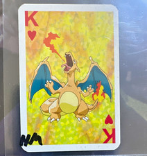 Charizard Pokemon 1999 Bicycle Mini Deck Playing Cards King Of Hearts Vintage nm picture