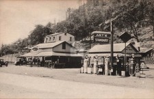Gas Station Art's Delaware Water Gap PA 1930s RPPC Photo Postcard COPY picture