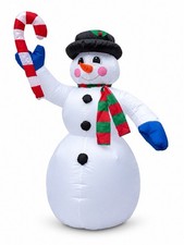 NEW 2026 Christmas Inflatable 4ft Candy-Cane Snowman  picture