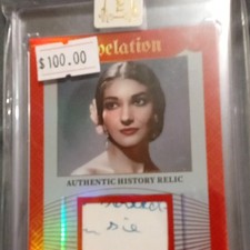 Benchwarmer Revelation Authentic History Relic Maria Callas RHR-26 25/25 picture