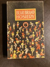VTG 1936 Bear Brand Hosiery Empty Cardboard Advertising Display Box picture