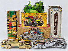 Vintage Avon Car Decanters Lot of 4 NOS Full Unused Original Boxes Gold Silver picture