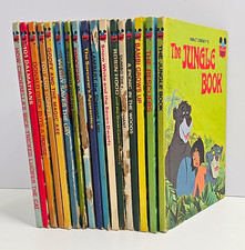 Vintage Disney Books Wonderful World of Reading 17 Various conditions in years picture