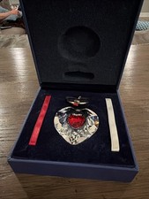 Swarovski 2004 Vintage Annual Ornament Crystal Heart with Ribbon picture