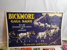 Bickmore Gall Salve Advertisment cardboard vtg sign rare 36