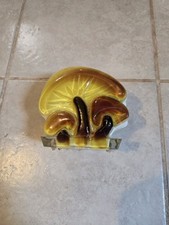 vintage mid-century acrylic or Lucite resin mushroom napkin and letter holder picture