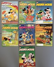 Lot 7 Vintage 1989 1990s Mickey Mouse Magazines Walt Disney Spring Summer Fall picture
