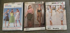 Simplicity Vintage Women's Dress Patterns Lot 3 8394 8342 8174 L- XL Uncut 50's picture