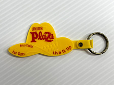 Vintage 1970s Union Plaza Hotel / Casino Las Vegas Keychain  (Near 3.5 In Long) picture