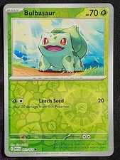 Pokemon Bulbasaur 001/165 Reverse Cosmos Holo Pokemon 151 MEW picture