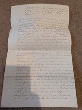 1828 Calligraphy Fakenham Lancaster John Neal Conditional Surrender Indenture picture