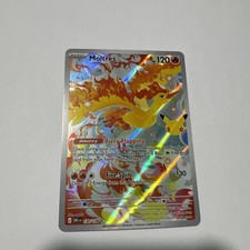 Pokémon 30th Anniversary Moltres IR illustration Rare 130/128 NM picture