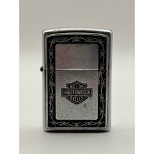2001 Zippo Harley-Davidson Bar & Shield Chrome Windproof Lighter G 01 Vintage picture