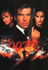 James Bond 007 Pierce Brosnan Goldeneye Holds Weapon Movie Advertising Postcard picture