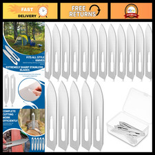 48 Pcs #60 Stainless Steel Replacement Blades for Skinning & Hunting Knives picture