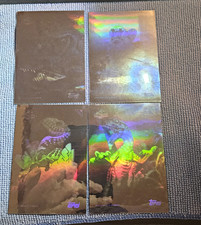 Complete set of 4 1993 Topps Jurassic Park Action Hologram cards, numbered 1–4 picture