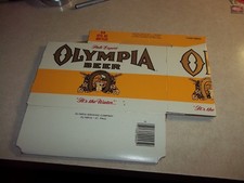 Vintage OLYMPIA BEER 6 Pack BOTTLE BOX Washington Minnesota Wa. Mn. Bar Tavern picture