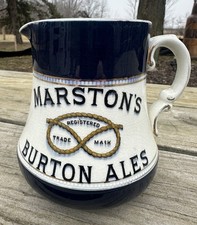 TURN OF THE CENTURY MARSTON’S BREWERY BURTON ALES T.G. GREEN POTTERY WATER JUG  picture