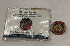 2016 Amtrak 45th Anniversary Employee Appreciation Mechanical Safety Pin JB11 picture