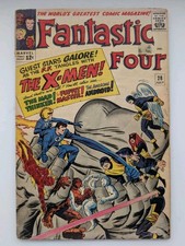 Fantastic Four 28 1st X-men Crossover Key Silver Age Marvel 1964 picture
