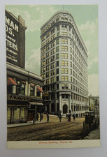 Vintage Atlanta GA Century Building Litho Chrome Unused Postcard Georgia News picture