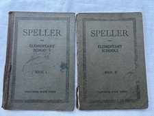 California State Spellers Books 1 & 2 dated 1918 picture