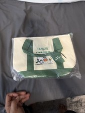 Starbucks x Peanuts Snoopy Great Pumpkin Mini Tote Bag 2026 NEW IN HAND🔥🔥 picture