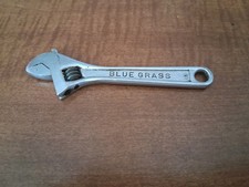 Vintage Blue Grass Brand 4 Inch Adjustable Wrench No. 265-4 Belknap Hardware... picture
