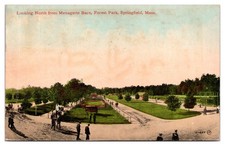 1913 Looking North from Menagerie Barn, Forest Park, Springfield, MA Postcard picture
