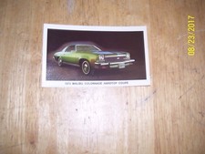 1973 Chevrolet Malibu Colonnade Hardtop Coupe ORIGINAL Factory Postcard  picture
