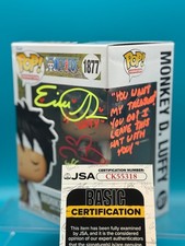 Colleen Clinkenbeard and Erica Schroeder signed Luffy One piece Funko JSA COA picture