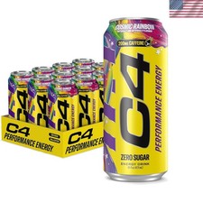 12-Pack Cosmic Rainbow Energy Drink - Sugar Free Preworkout with 200mg Caffeine picture