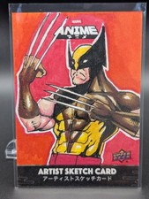2020 Marvel Anime WOLVERINE Sketch Card by Aurelio Ceccacci 1/1 picture