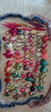 Massive Wholesale Lot of 90 Vintage Glass Christmas Ornaments Soviet Mid-Century picture