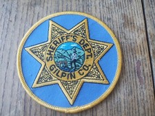 colorado sheriff patch Gilpin county tound  badge star miner vintage obsolete picture