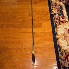 Vintage Ceremonial Masons Officer Sword Freemason Collectible picture