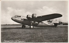 vintage rppc KLM K.L.M Royal Dutch Airlines Fokker F-22 aircraft named