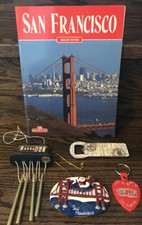 San Francisco souvenirs bonechi guide & key chain & Christmas & wind chimes picture