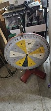 Carnival Game Wheel Numbered 1-12 Red Wooden Stand Circus & Carnival Theme  picture