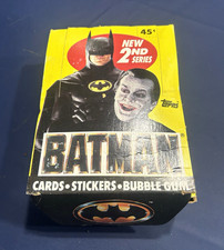 Topps Batman Series 2 1989 Trading Card Box 300 Cards 32 Stickers picture