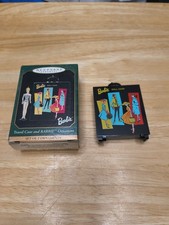 1999 Barbie Travel Case & Barbie, Miniature Hallmark Ornament picture