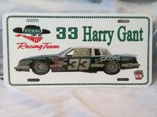 Vintage looking  HARRY GANT 33 SIDE License Plate  1980s  picture