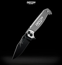 DEFCON GROUP x HALF FACE BLADES HFB CROW FOLDER KNIFE #113/300 NEW w/STICKERS picture